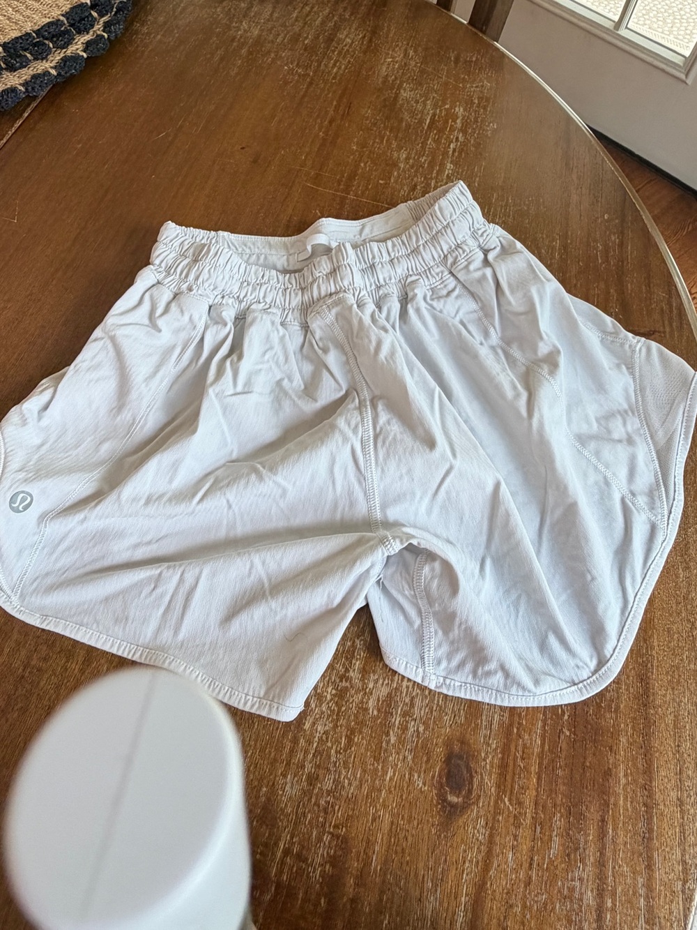 Lululemon Athletica White Speed Up Shorts